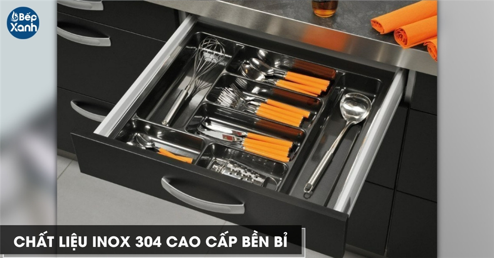chất liệu khay chia muỗng nĩa Ecalite