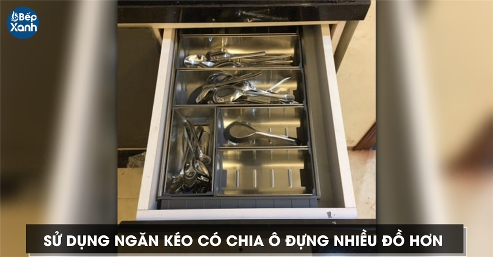 khay chia muỗng nĩa Ecalite chia ô