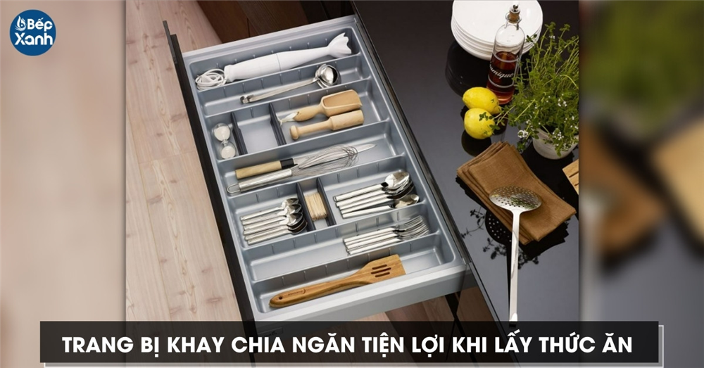 khay chia muỗng nĩa Ecalite tiện lợi