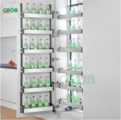 Tủ đồ khô 4 tầng inox hộp tủ 600 Grob GH - 460