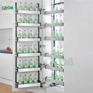 Tủ đồ khô 4 tầng inox hộp tủ 450 Grob GH - 445